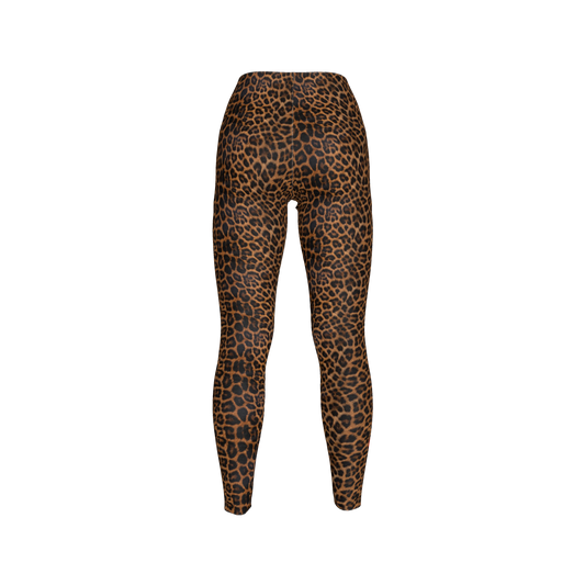 Leopard Print Rebel Leggings in Stretch Cotton Jersey