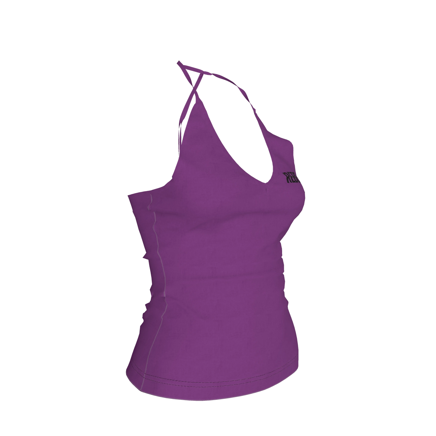 Knit Haltertop in Midweight Stretch Cotton Fleece