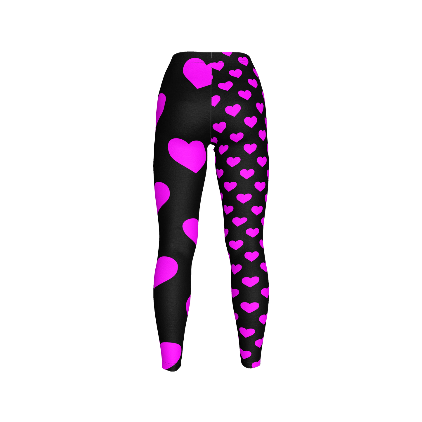 Rebel Heart Print Legging in Lightweight Stretch Cotton Jersey