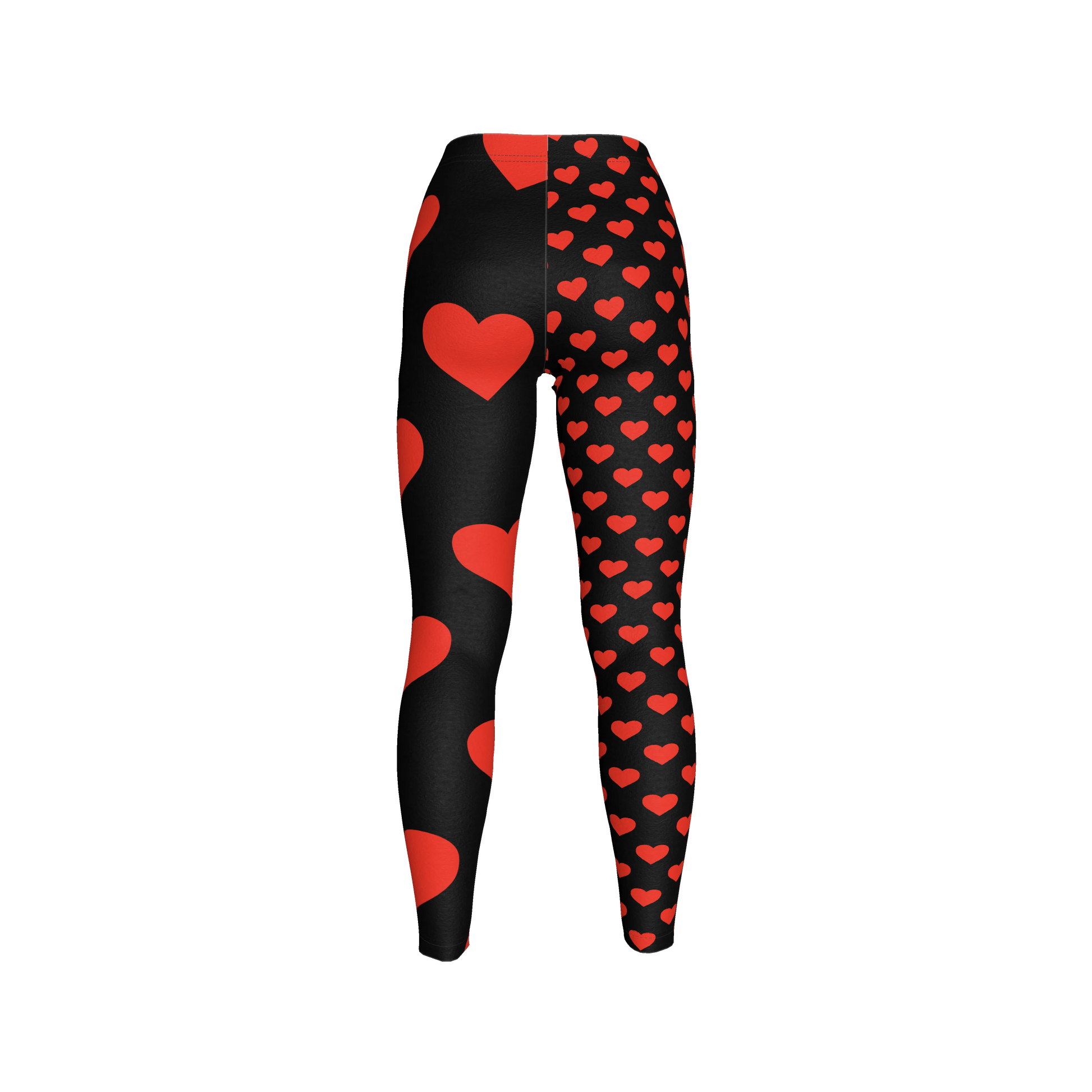 REBEL Heart Print Legging in Lightweight Stretch Cotton Jersey