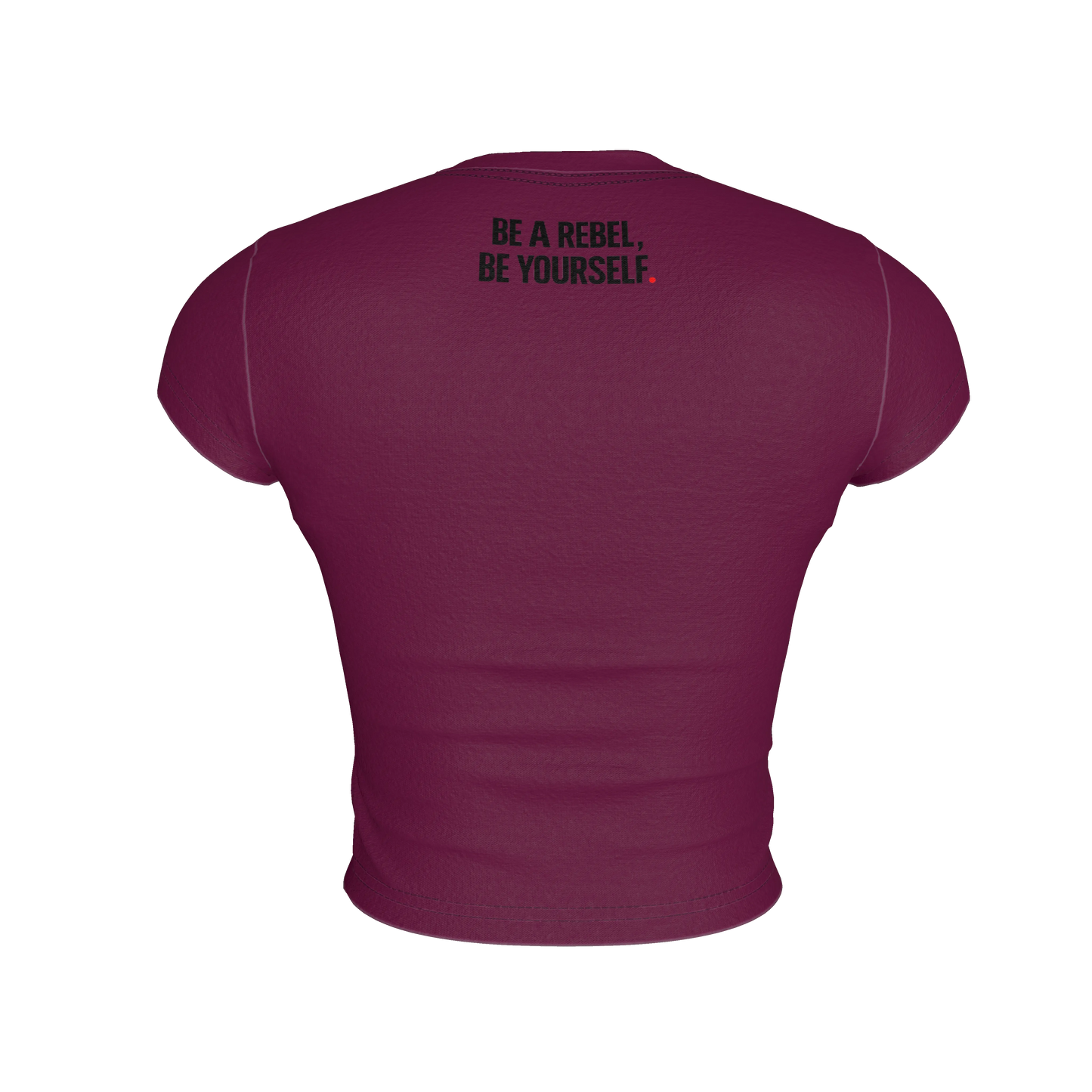 Cropped Baby T-shirt in Lightweight Stretch Cotton Jersey