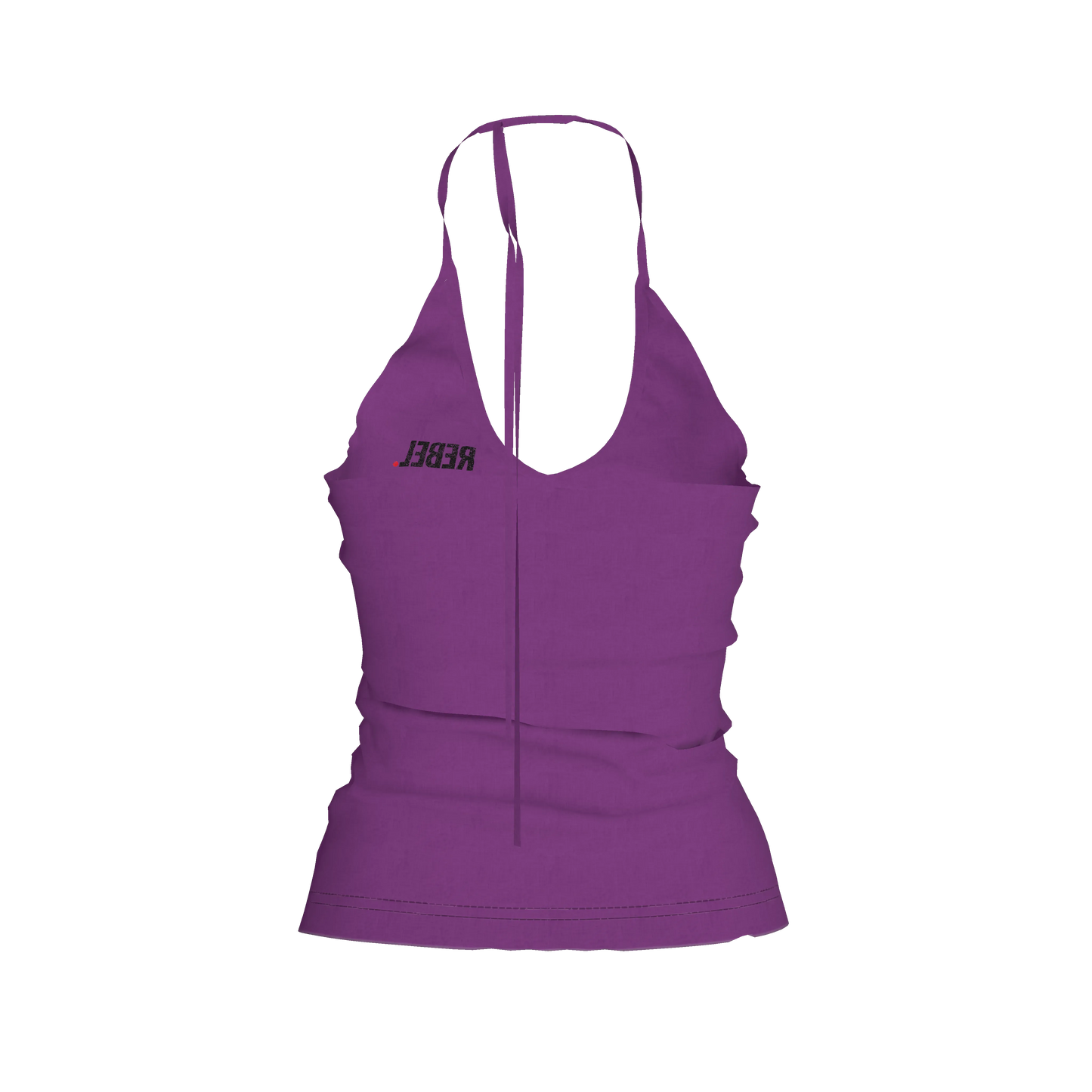 Knit Haltertop in Midweight Stretch Cotton Fleece