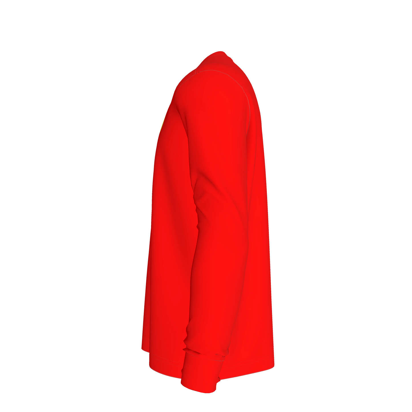 Long Sleeve Red T-shirt in Light Weight Cotton