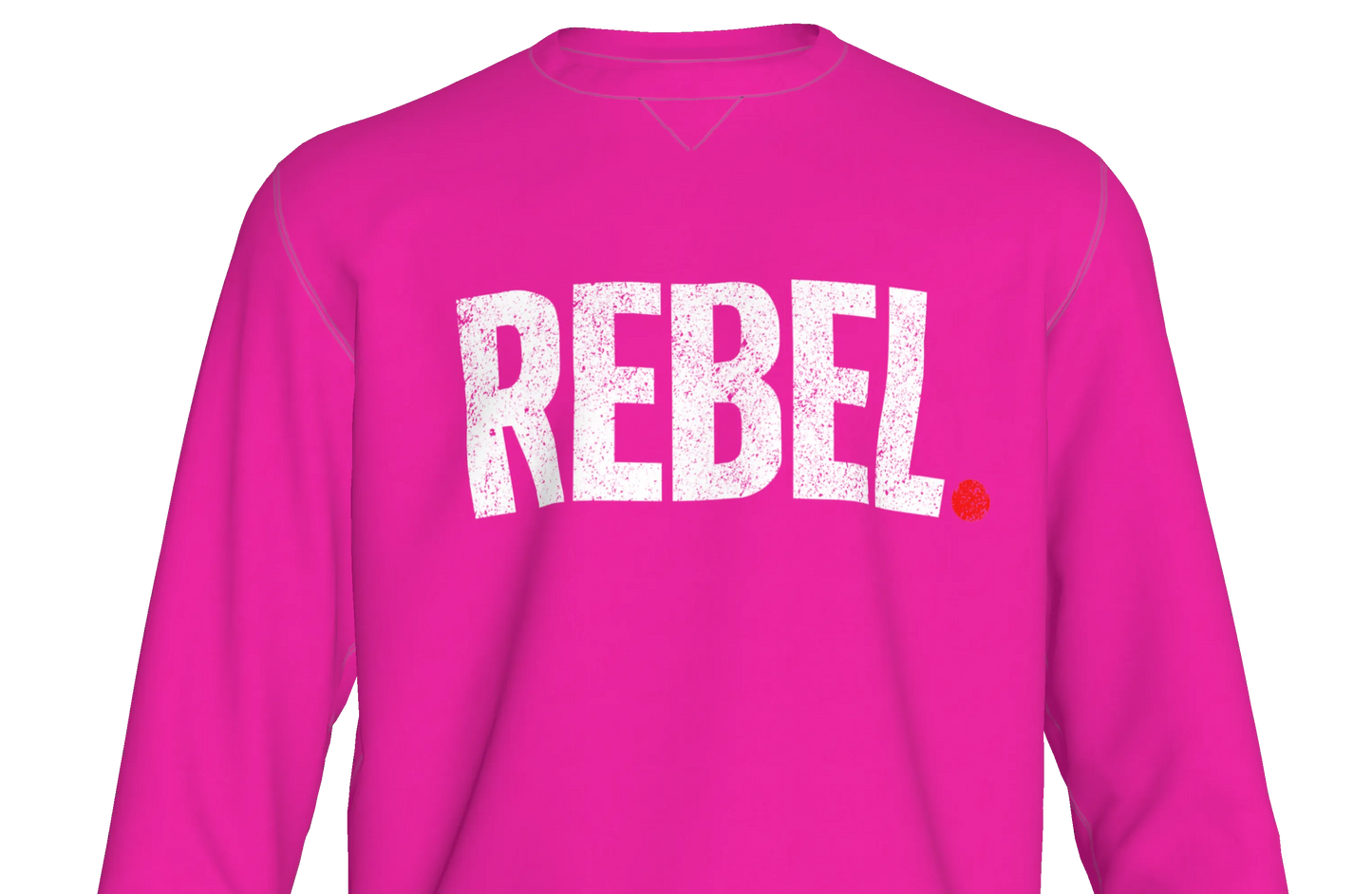 PINK!!!!! Organic Cotton Crew Neck Sweatshirt — Made to Order