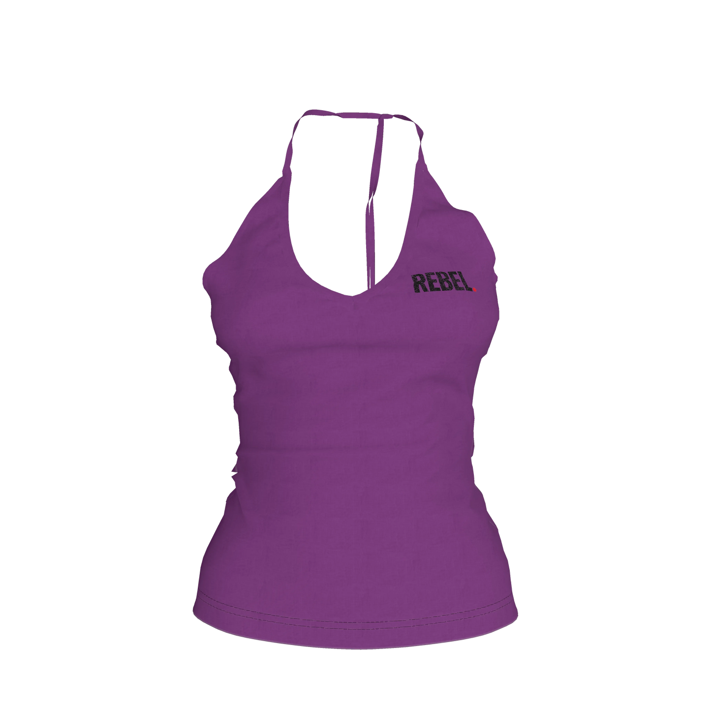 Knit Haltertop in Midweight Stretch Cotton Fleece