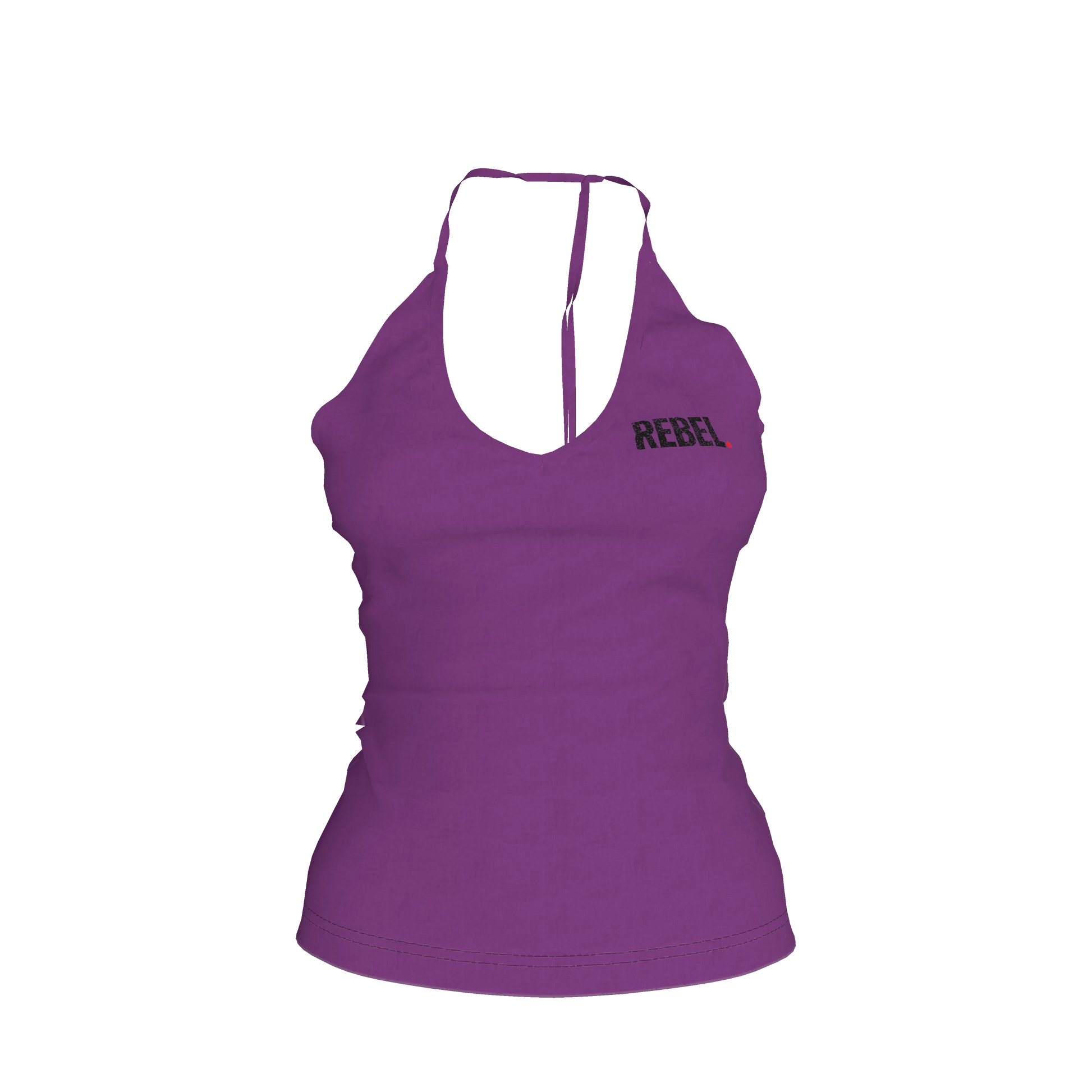 Knit Haltertop in Midweight Stretch Cotton Fleece