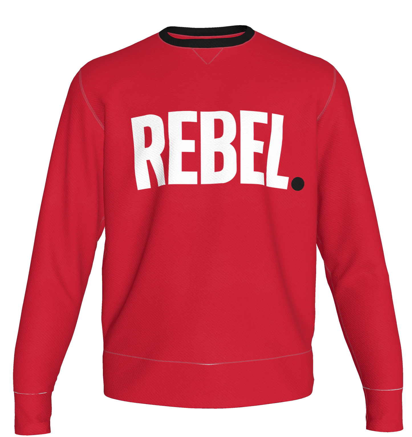 Red - Organic Cotton Crew Neck Sweatshirt- Made to Order