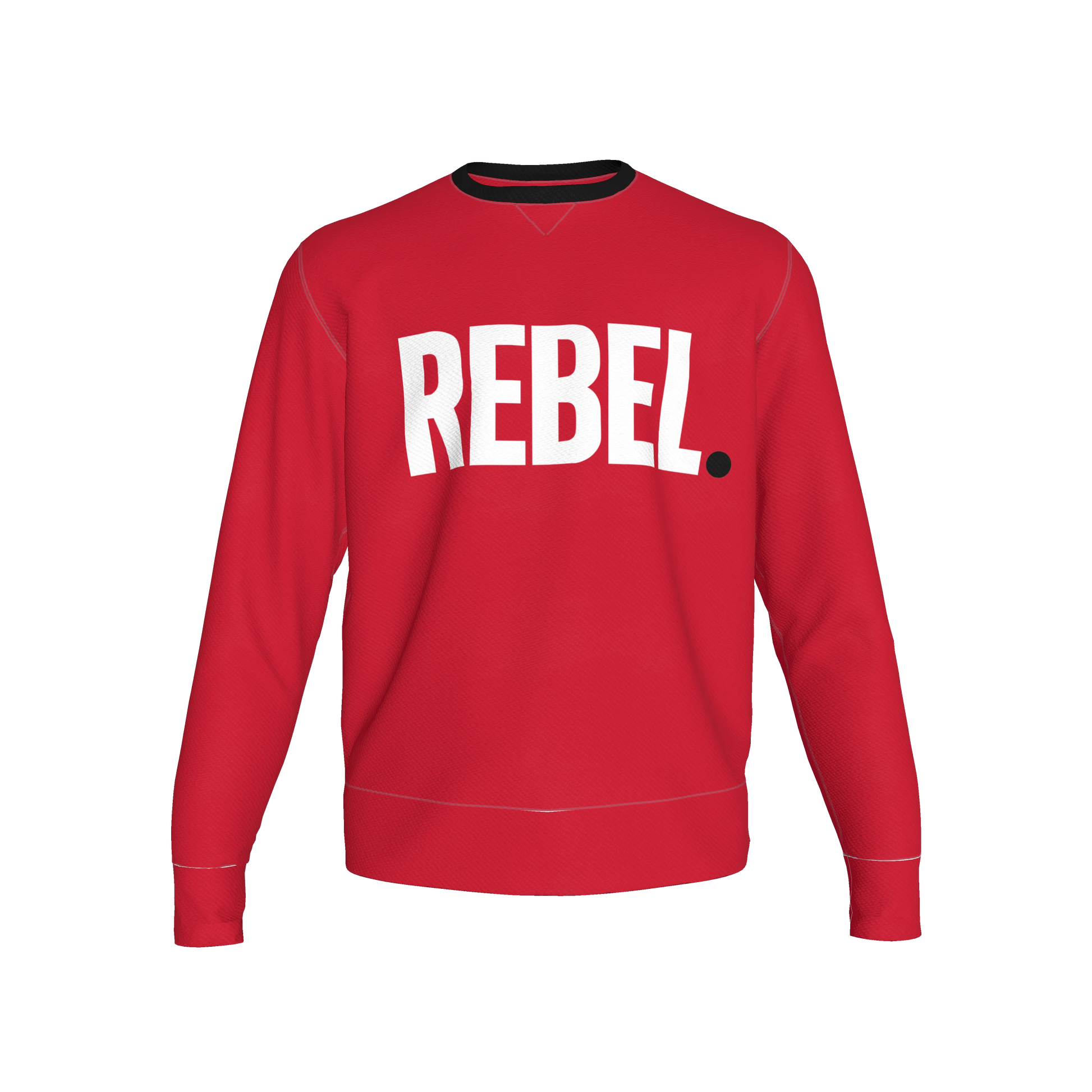 Red Sweatshirt White Rebel - Tailored Crewneck Sweatshirt