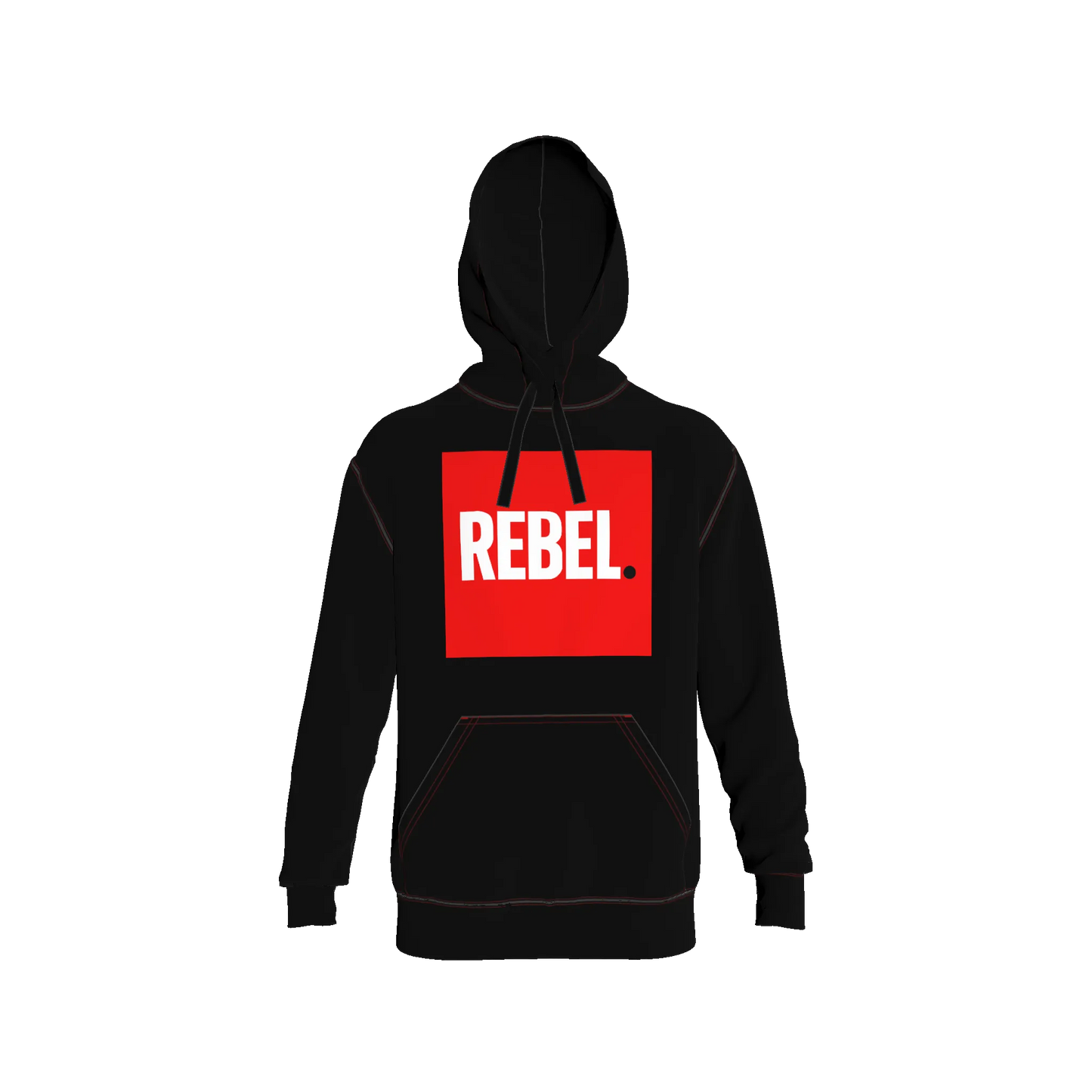 Hoode - Printed Red Basic Hoodie