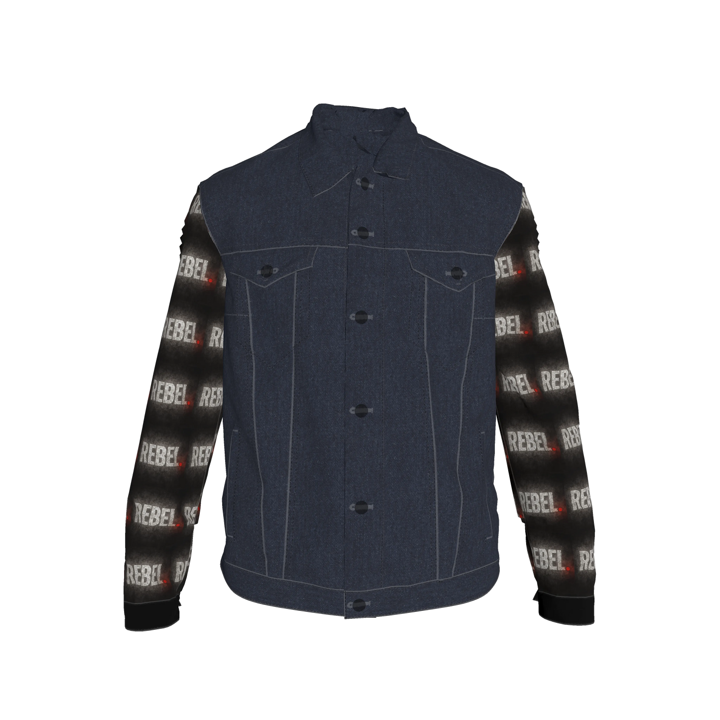 Denim Rebel Sleeves Men's Jean Jacket