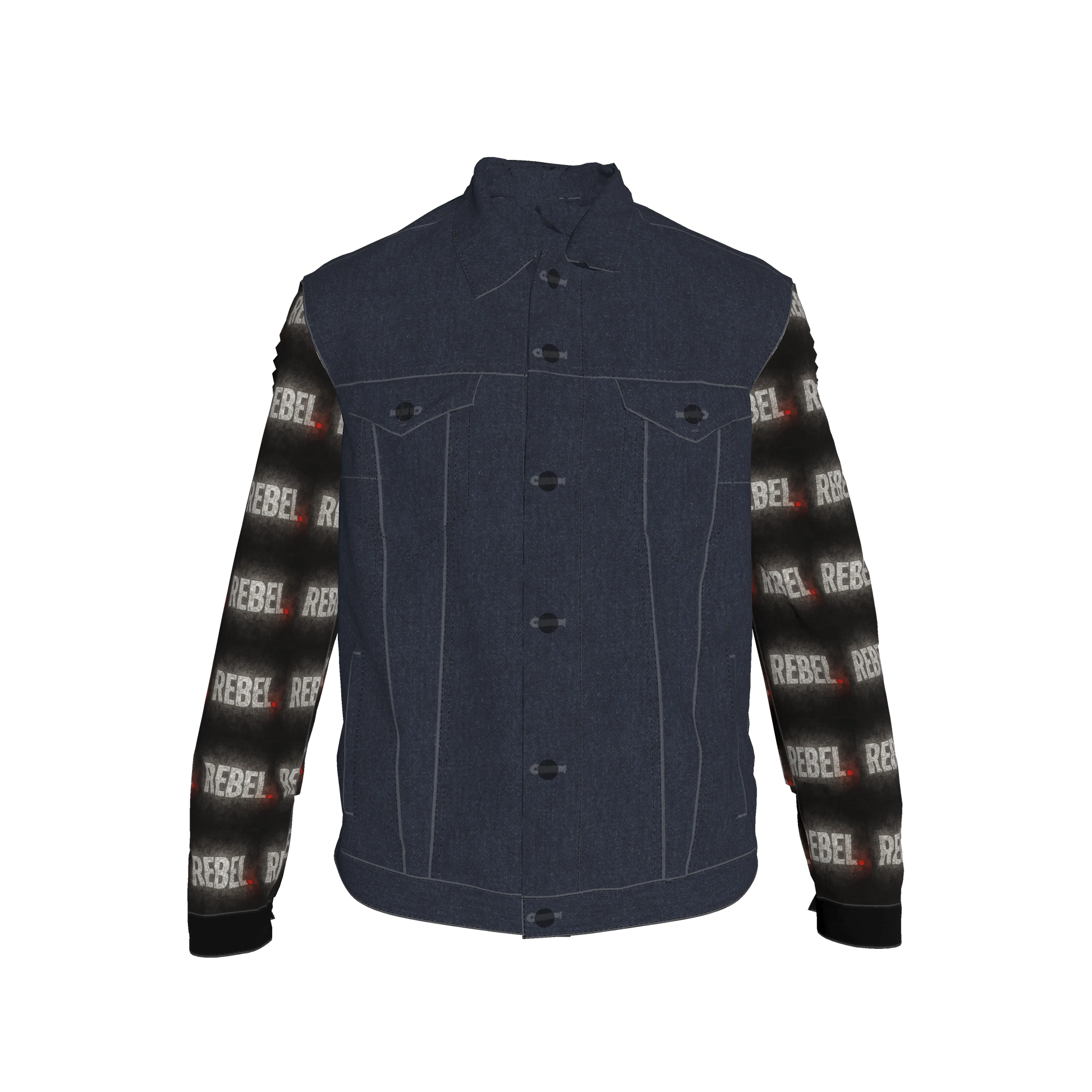 Denim Rebel Sleeves Men's Jean Jacket