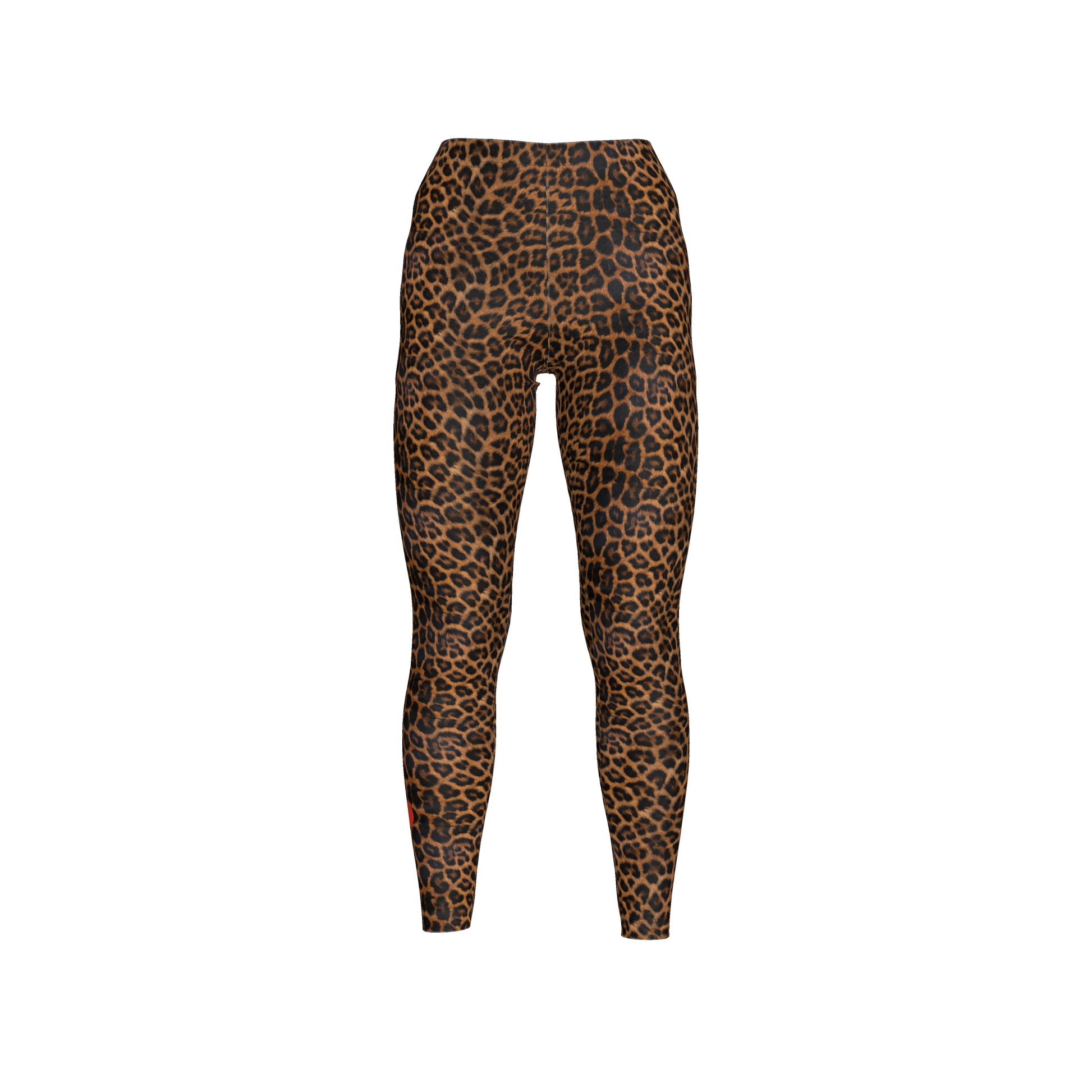 Leopard Print Rebel Leggings in Stretch Cotton Jersey