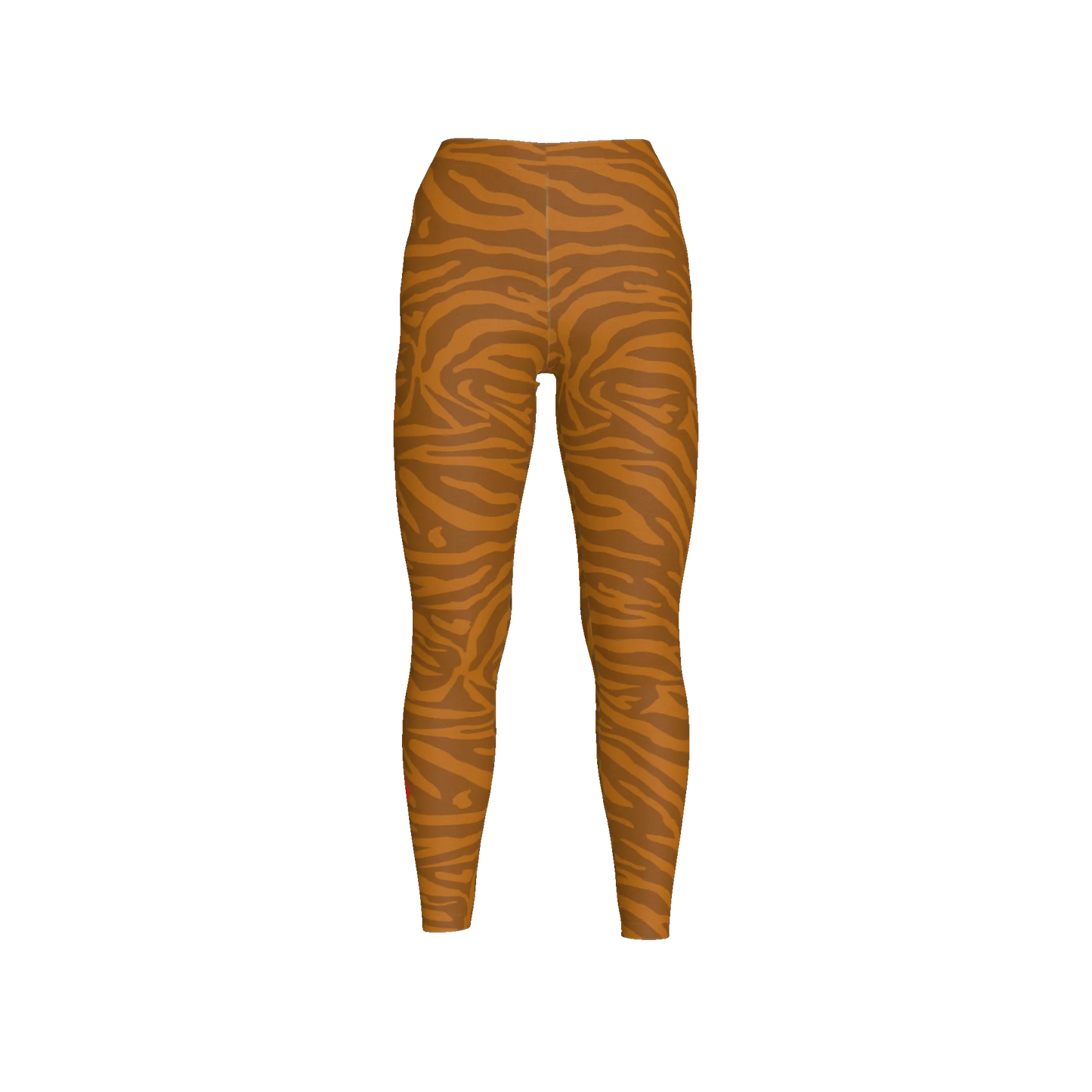 Tiger Stripe Print Lightweight Stretch Cotton Legging