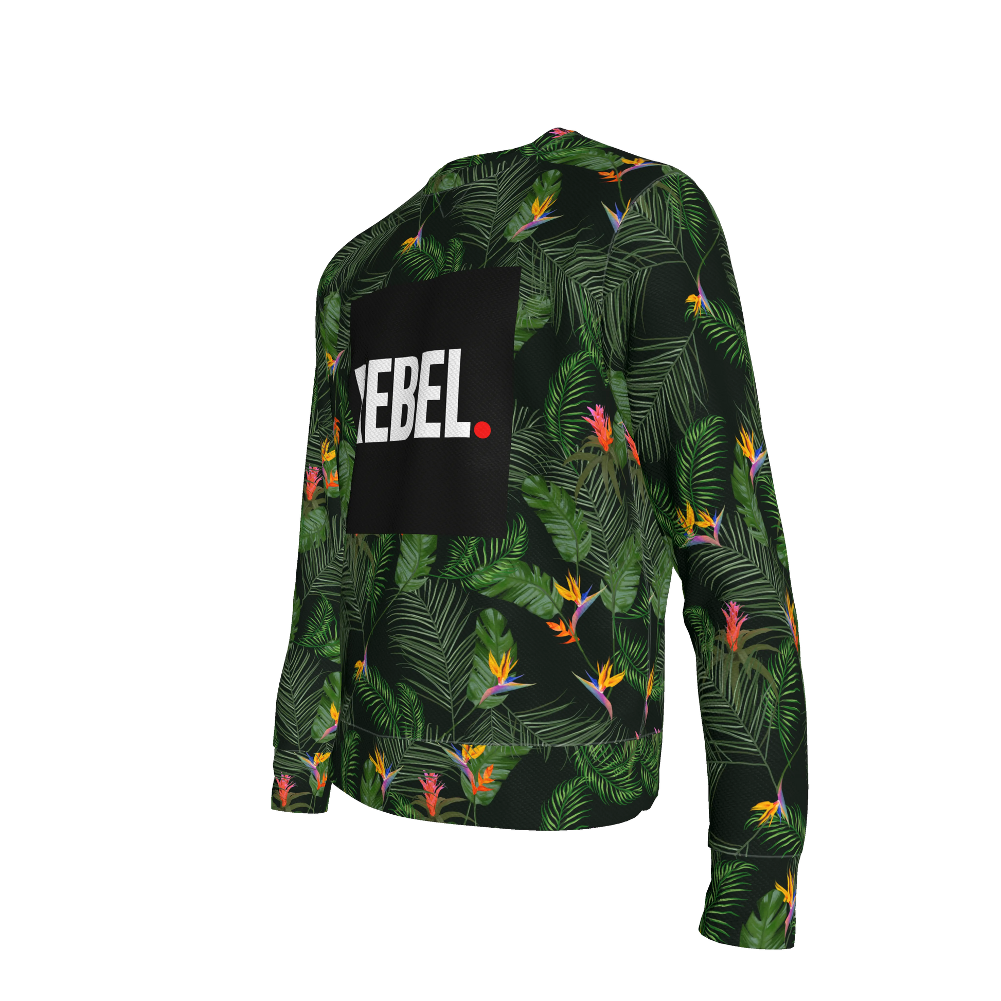 Tailored Crewneck Sweatshirt – Tropical Rebel Print