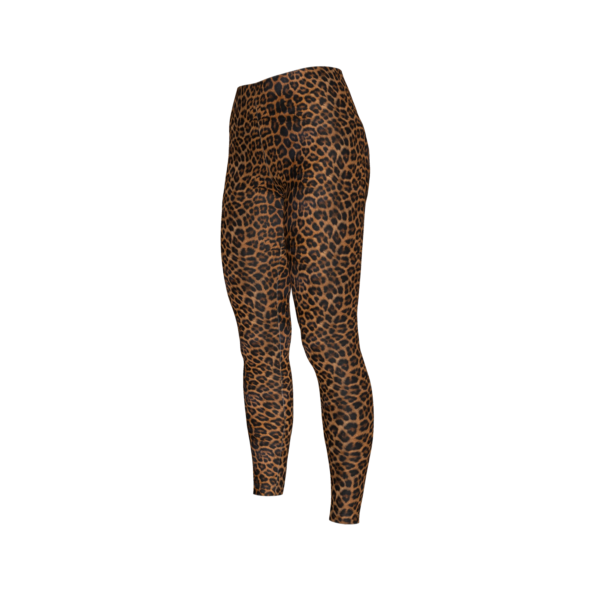 Leopard Print Rebel Leggings in Stretch Cotton Jersey