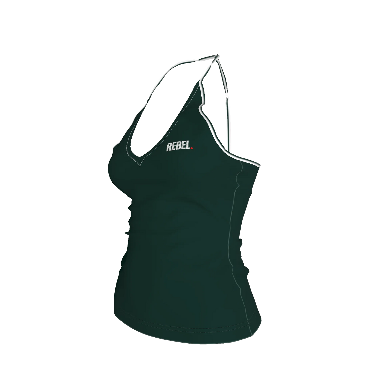 Knit Haltertop in Lightweight Organic Cotton