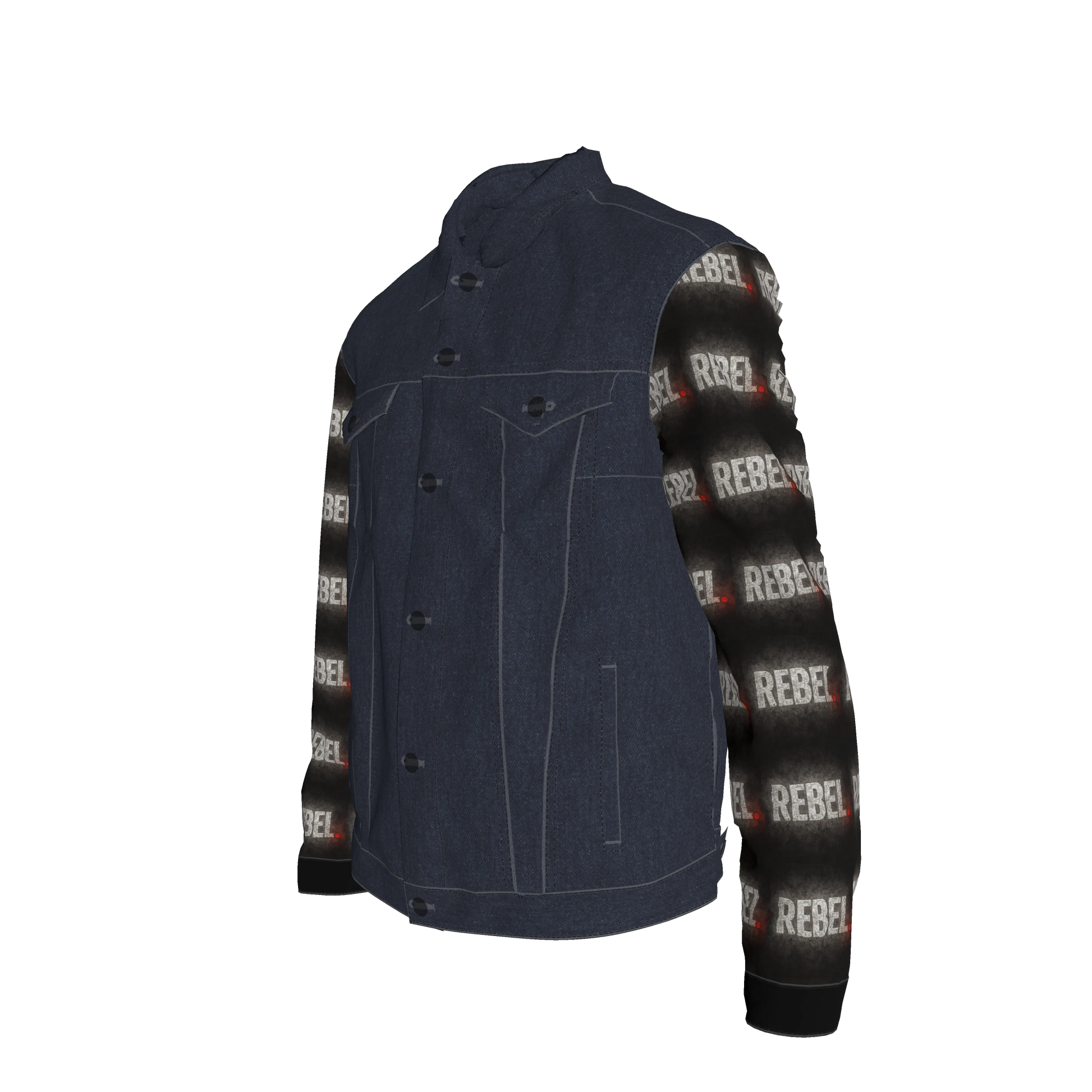 Denim Rebel Sleeves Men's Jean Jacket