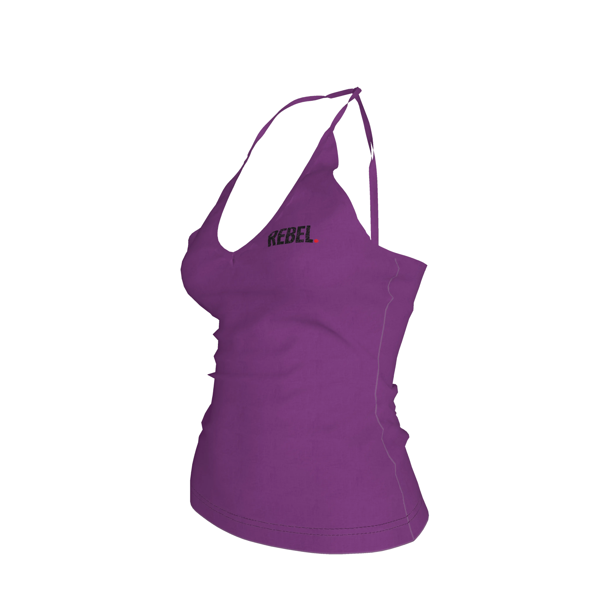 Knit Haltertop in Midweight Stretch Cotton Fleece