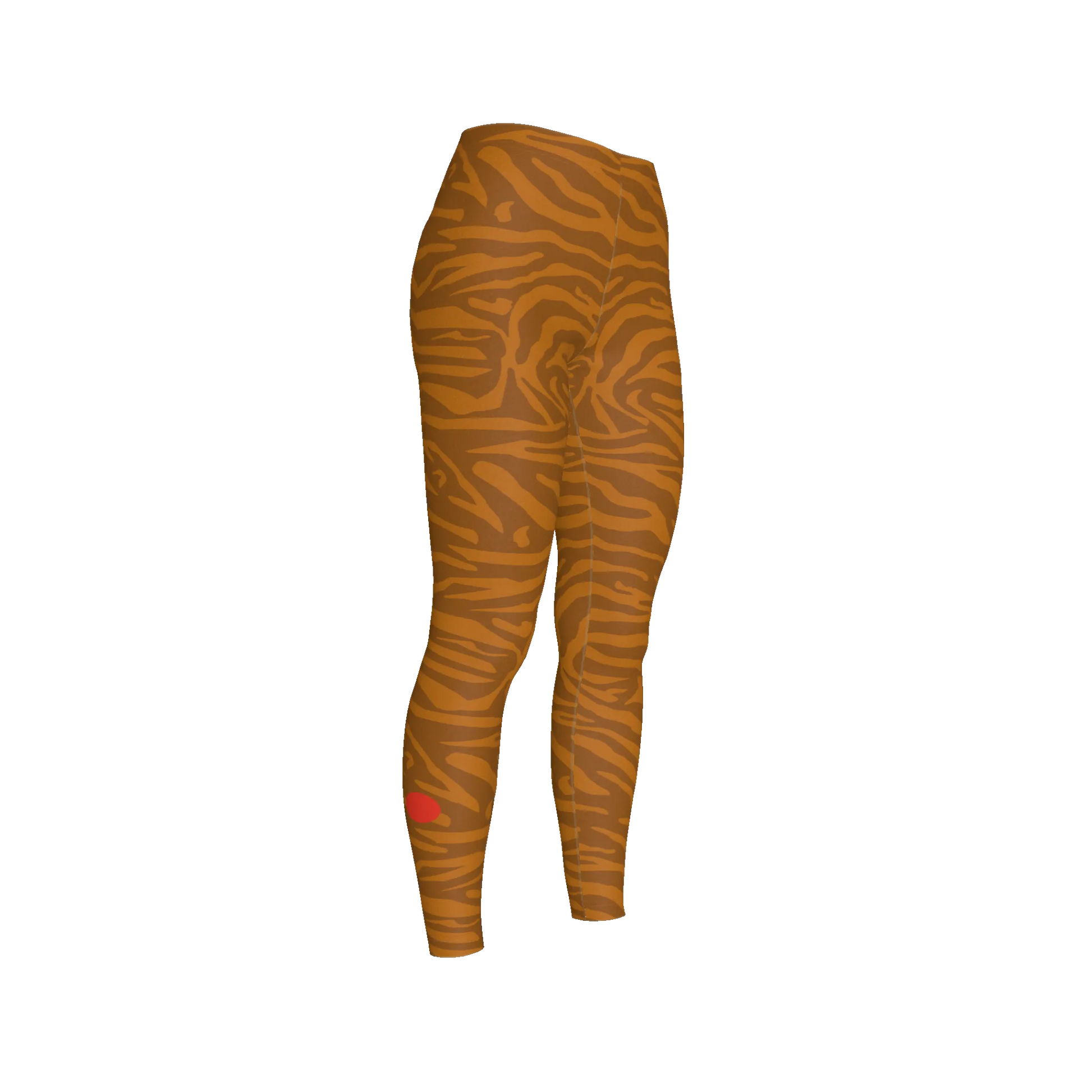 Tiger Stripe Print Lightweight Stretch Cotton Legging