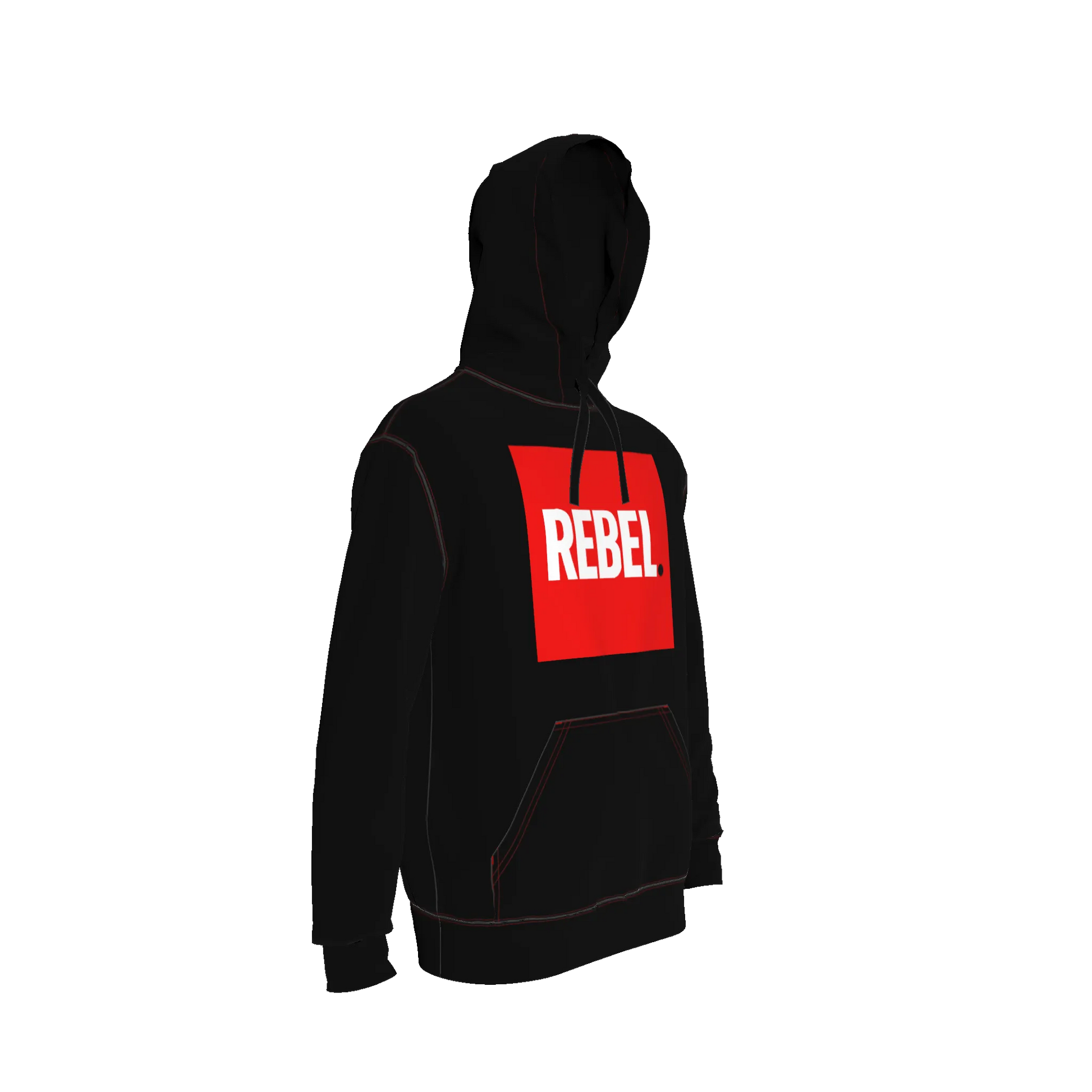 Hoode - Printed Red Basic Hoodie