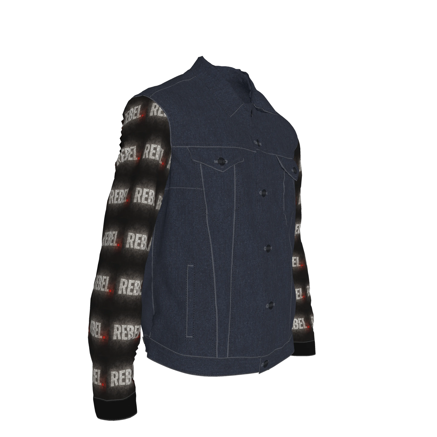 Denim Rebel Sleeves Men's Jean Jacket