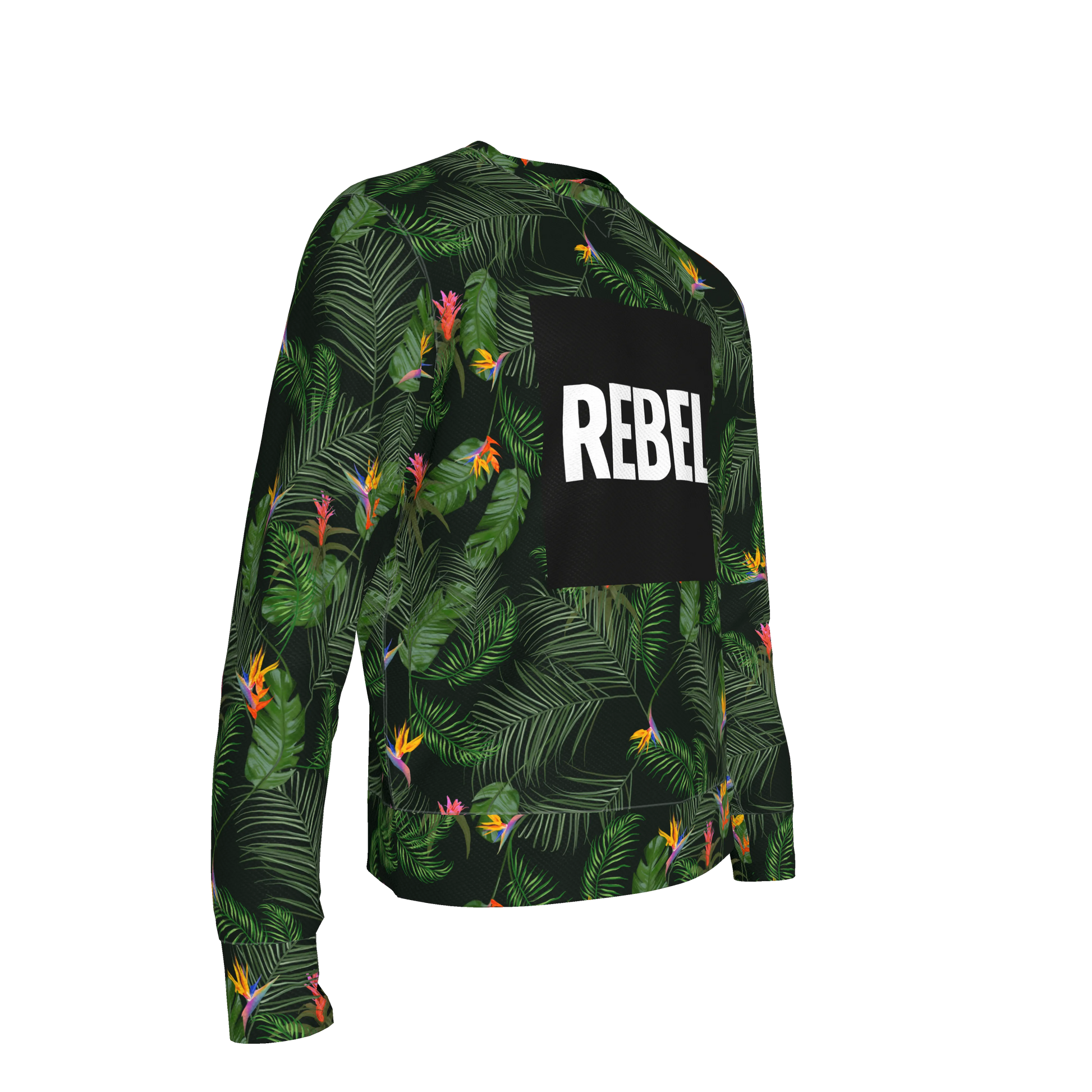 Tailored Crewneck Sweatshirt – Tropical Rebel Print