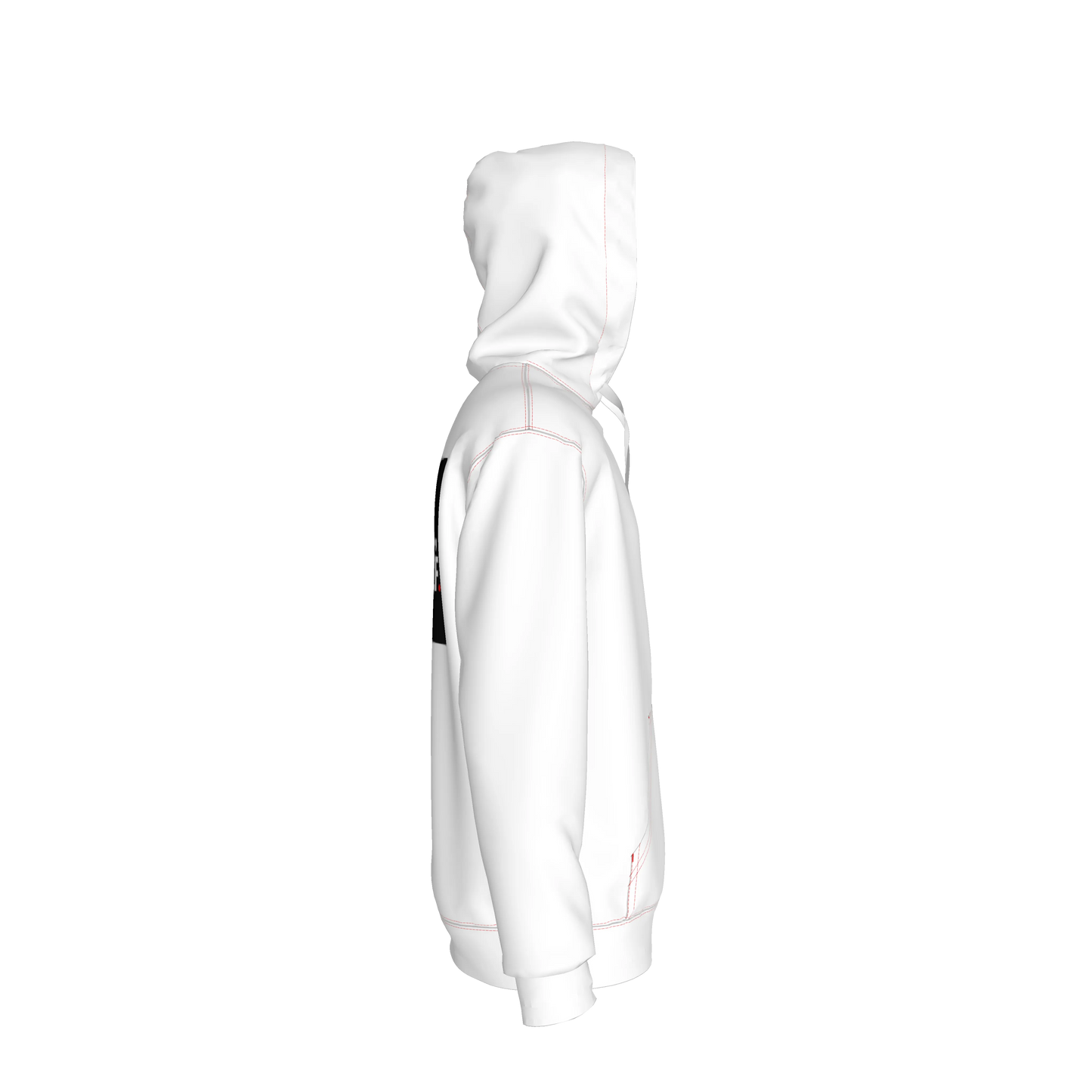 White Hoodie - Small Rebel front. Be a Rebel back
