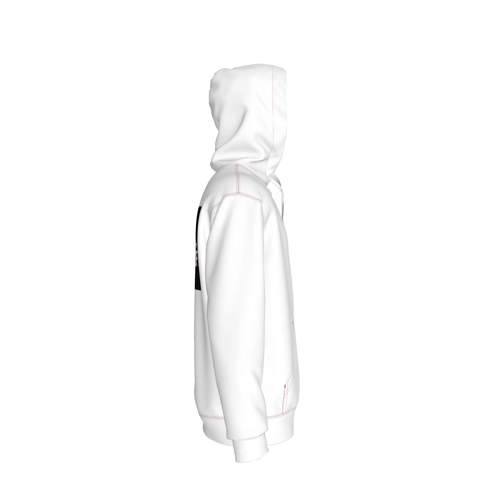 White Hoodie - Small Rebel front. Be a Rebel back